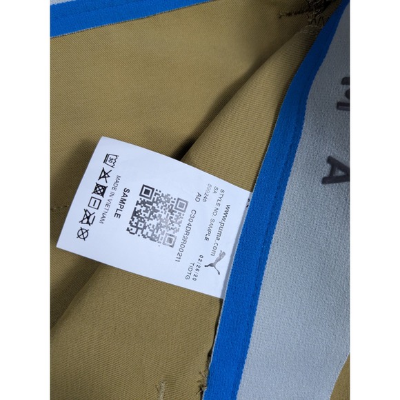 Puma Golf Mens Performance Fit Stretch Flat Front Casual Chino Pants 33x32 Khaki - Picture 5 of 12